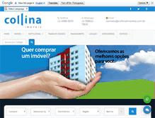 Tablet Screenshot of collinaimoveis.com.br